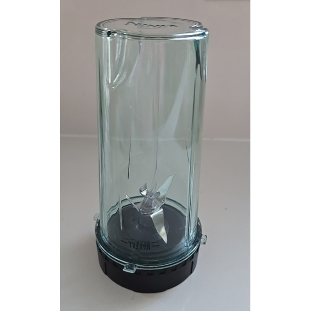 Ninja Nutri Blender Single Serve Cup‎ and 6-Fin Extractor Blade Clear 16 oz